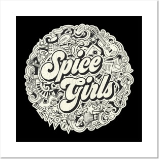 Vintage Circle - Spice Girls Posters and Art
